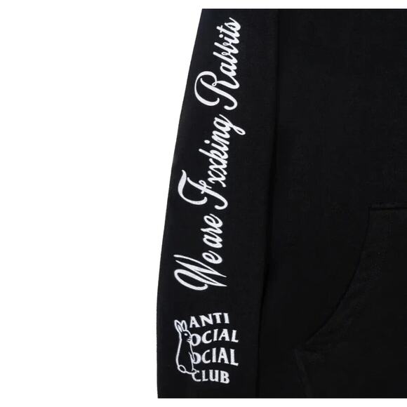 ASSC #FR2 X Magnetism Hoodie Black Sz XL Authentic Anti Social Social Club - Picture 4 of 7